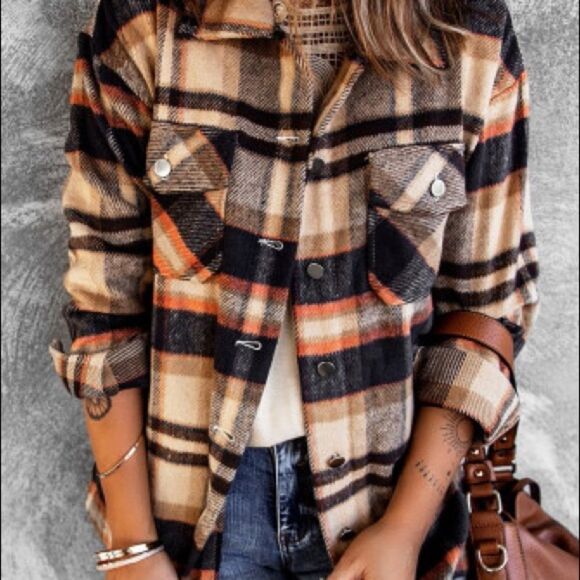 Cozy Flannel Top  - Picture 5 of 6